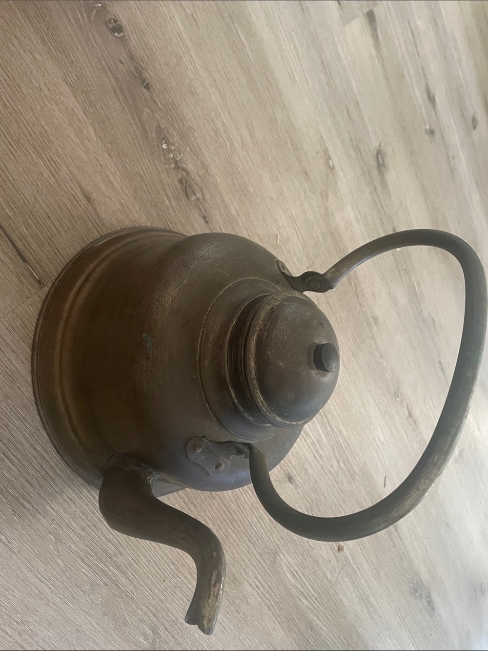 Charming Antique Copper Kettle with Rich, Unpolished Patina | Rare Oversized